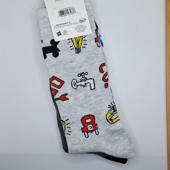 Straight Hustling Monopoly crew socks 2 pair bundle pack novelty graphic… - Picture 5 of 6
